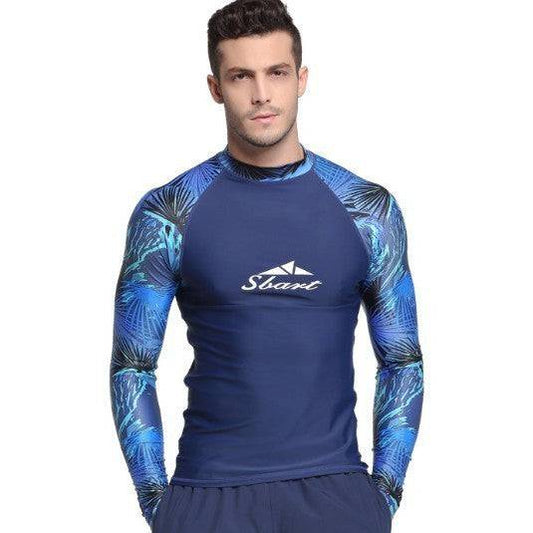 Men's Wetsuit Long-sleeved Sunscreen Swimsuit - Clothing Personality