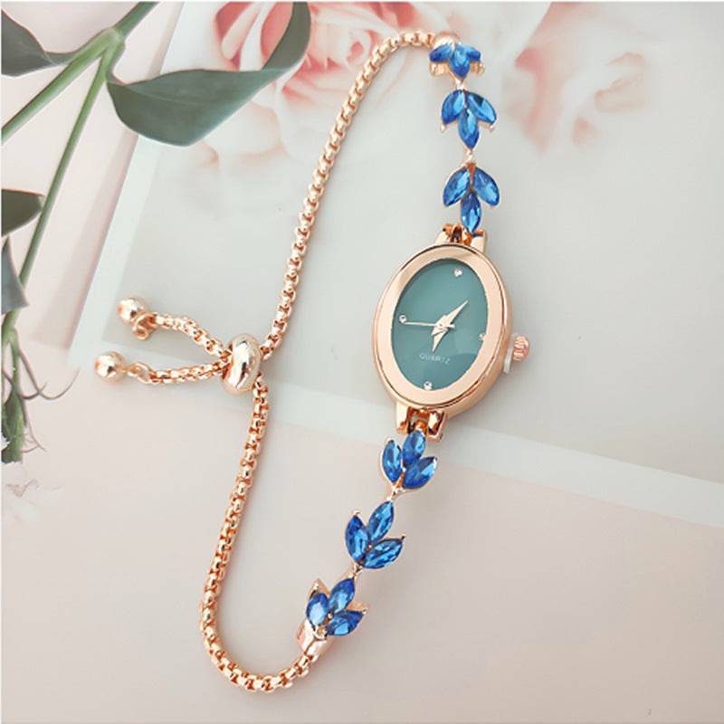Wheat Diamond Women's Watch Free Adjustment - Clothing Personality