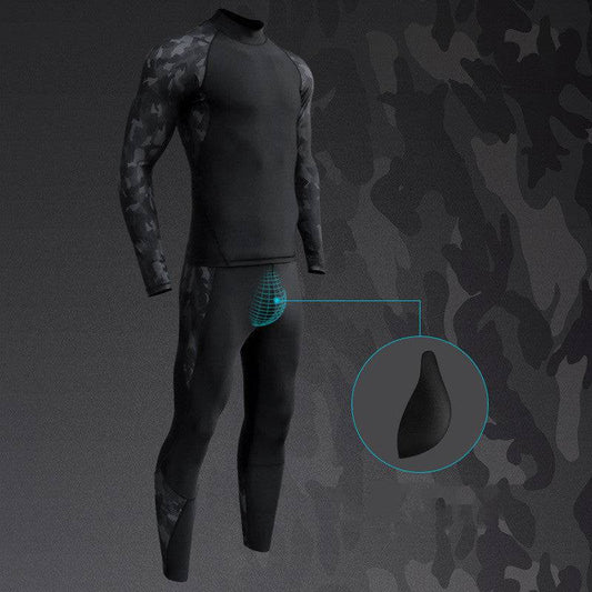 Sun Protection Long Sleeve Men's Swimsuit Suit - Clothing Personality