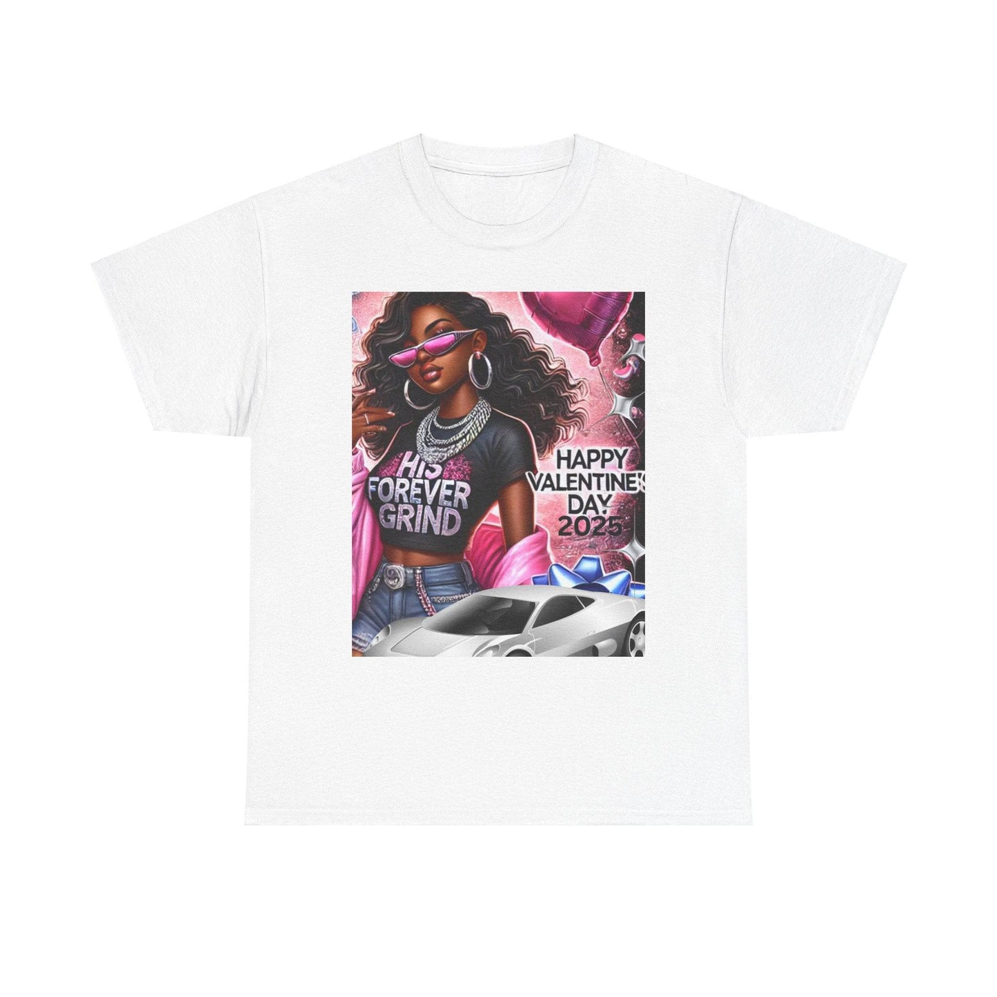 Celebrate Your Love with Our Limited Edition "His Forever Grind" Valentine's Day T-Shirt - Clothing Personality