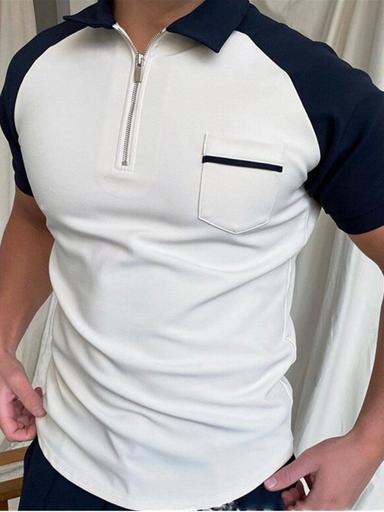 Men's Polo Shirt Men Solid Polo Shirts Brand Men Short-Sleeved Shirt Summer Shirt Man Clothing - Clothing Personality