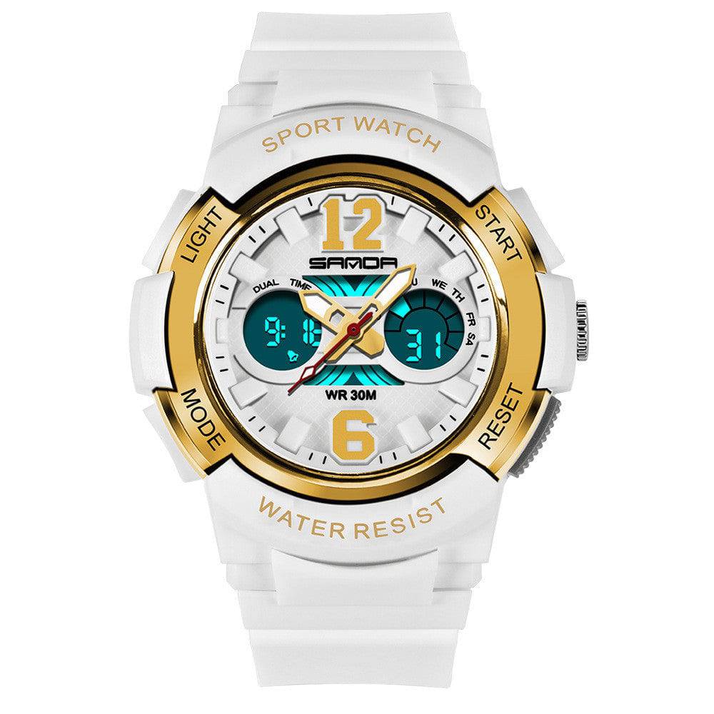 Luminous waterproof alarm clock sports watch - Clothing Personality