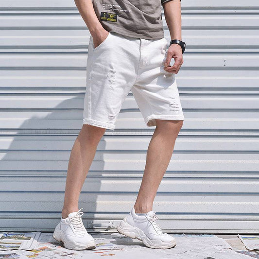 Men's denim shorts - Clothing Personality