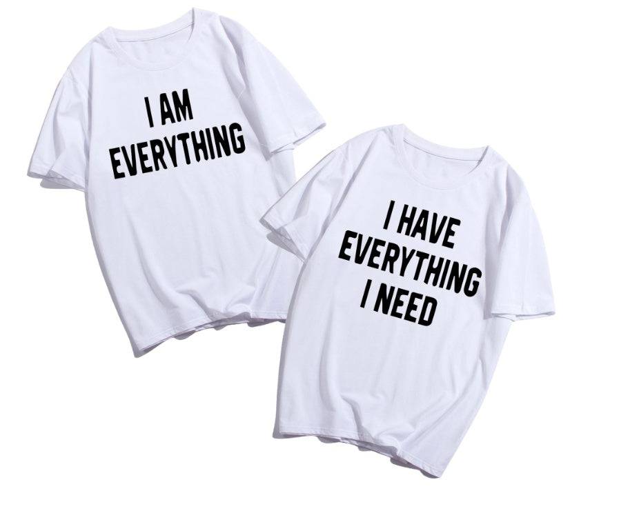 Everything I Need Couple's Romantic Matching T-shirts Anniversary Dating Married T-shirts - Clothing Personality