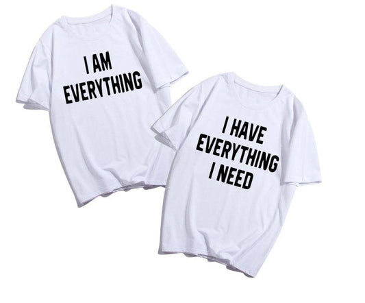 Everything I Need Couple's Romantic Matching T-shirts Anniversary Dating Married T-shirts - Clothing Personality