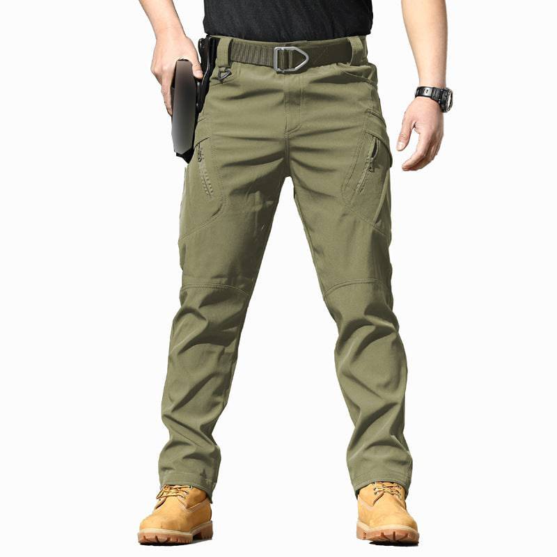Tactical Outdoor Stretch Overalls Loose Soft Shell Pants Waterproof - Clothing Personality