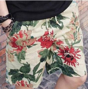 Men Linen Beach Shorts - Clothing Personality