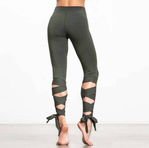Yoga Sports Tight Leggings For Women Yoga Leggings fitness Pants dance ballet bandage leggings Women Running Tights - Clothing Personality