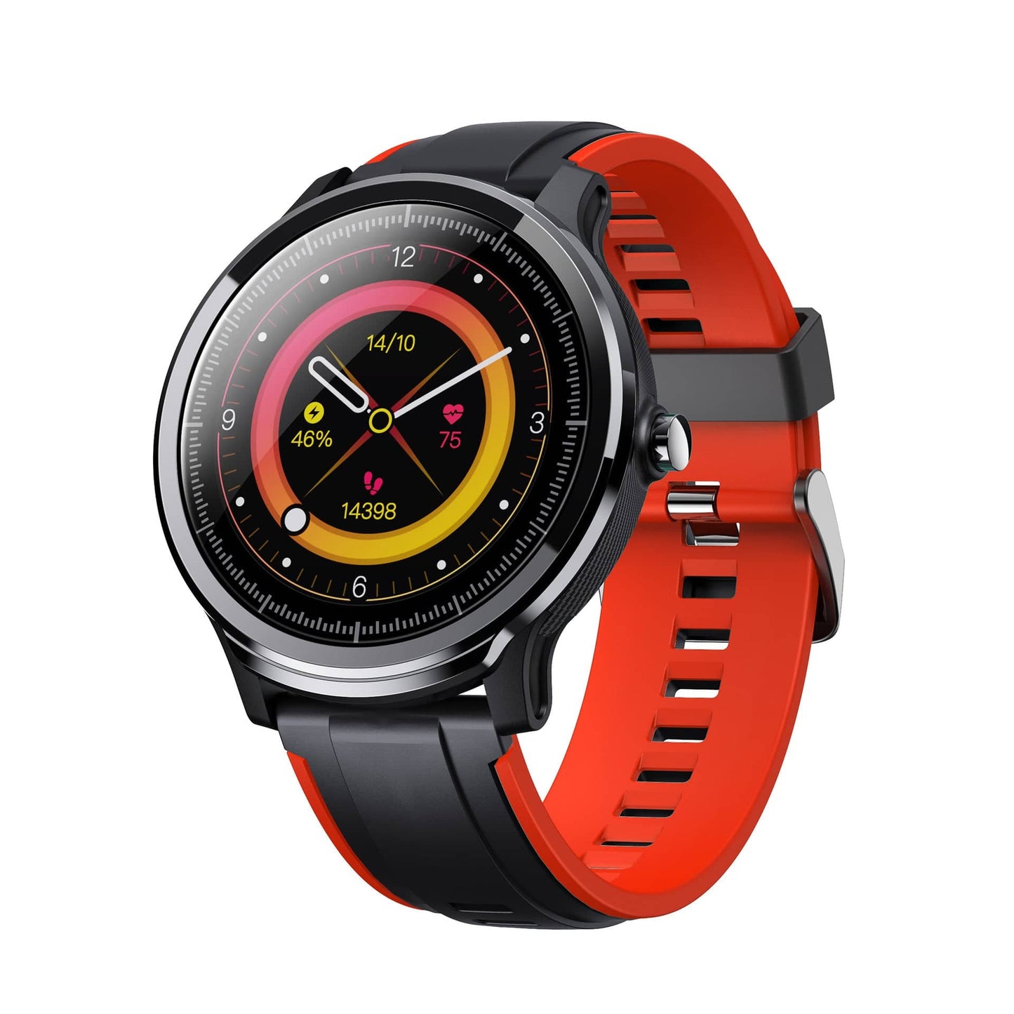 1.3 inch Touch Screen Waterproof Smart Watch Red Wristband Clothing Personality