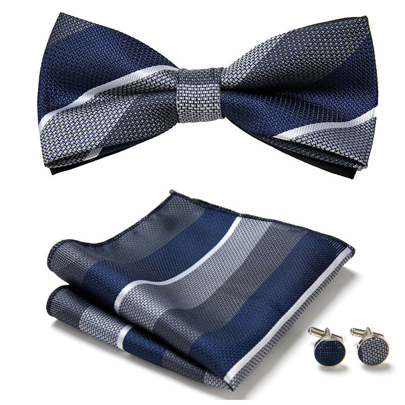 Three Piece Set Of Stylish Bow Ties - Clothing Personality