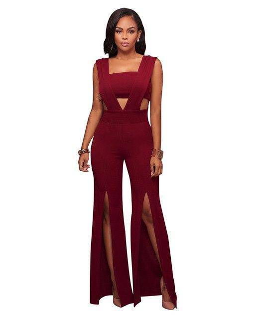 Sexy Bandage Jumpsuit Dress - Clothing Personality