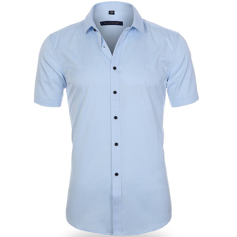 Men's No Iron Casual Polyester Shirt - Clothing Personality