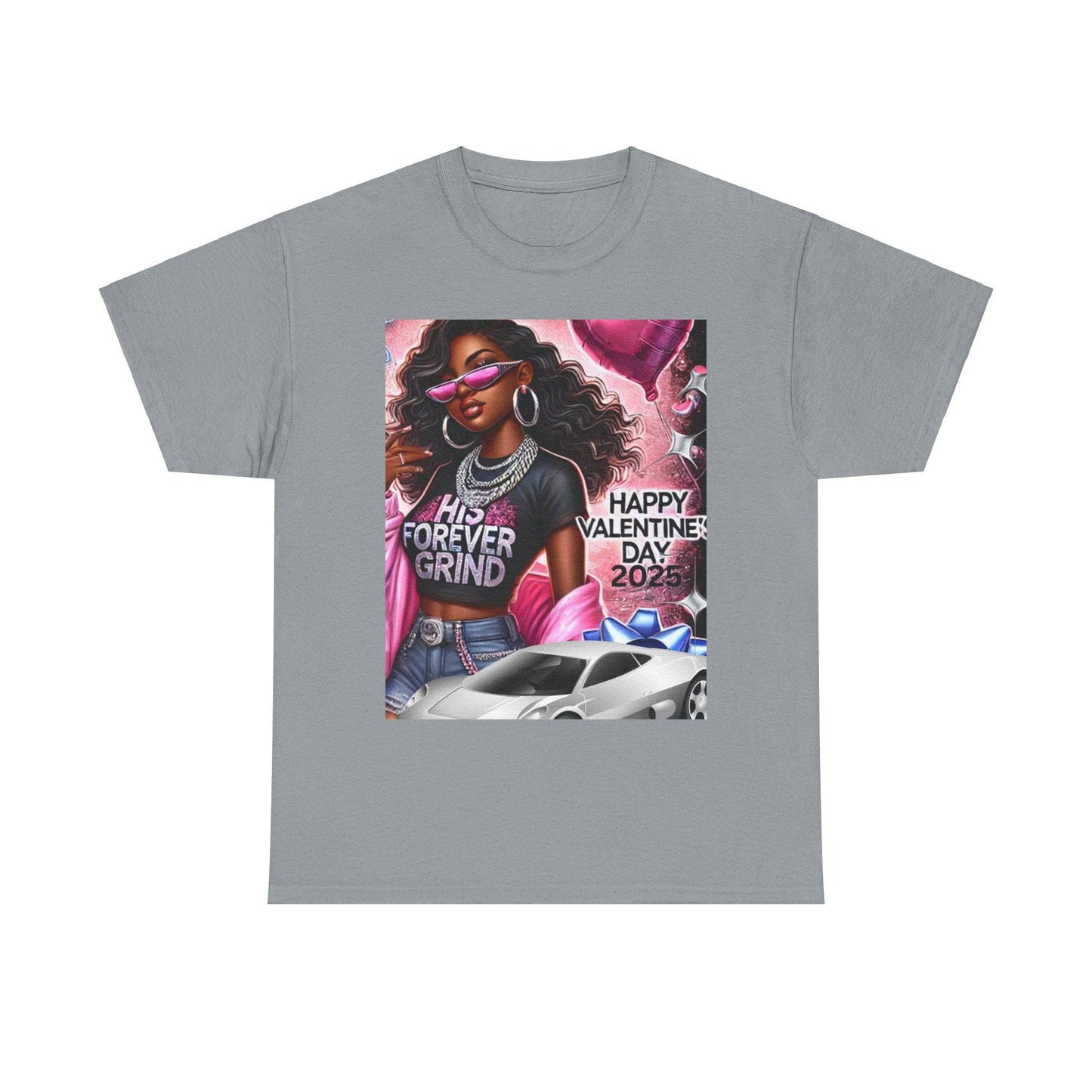 Celebrate Your Love with Our Limited Edition "His Forever Grind" Valentine's Day T-Shirt - Clothing Personality