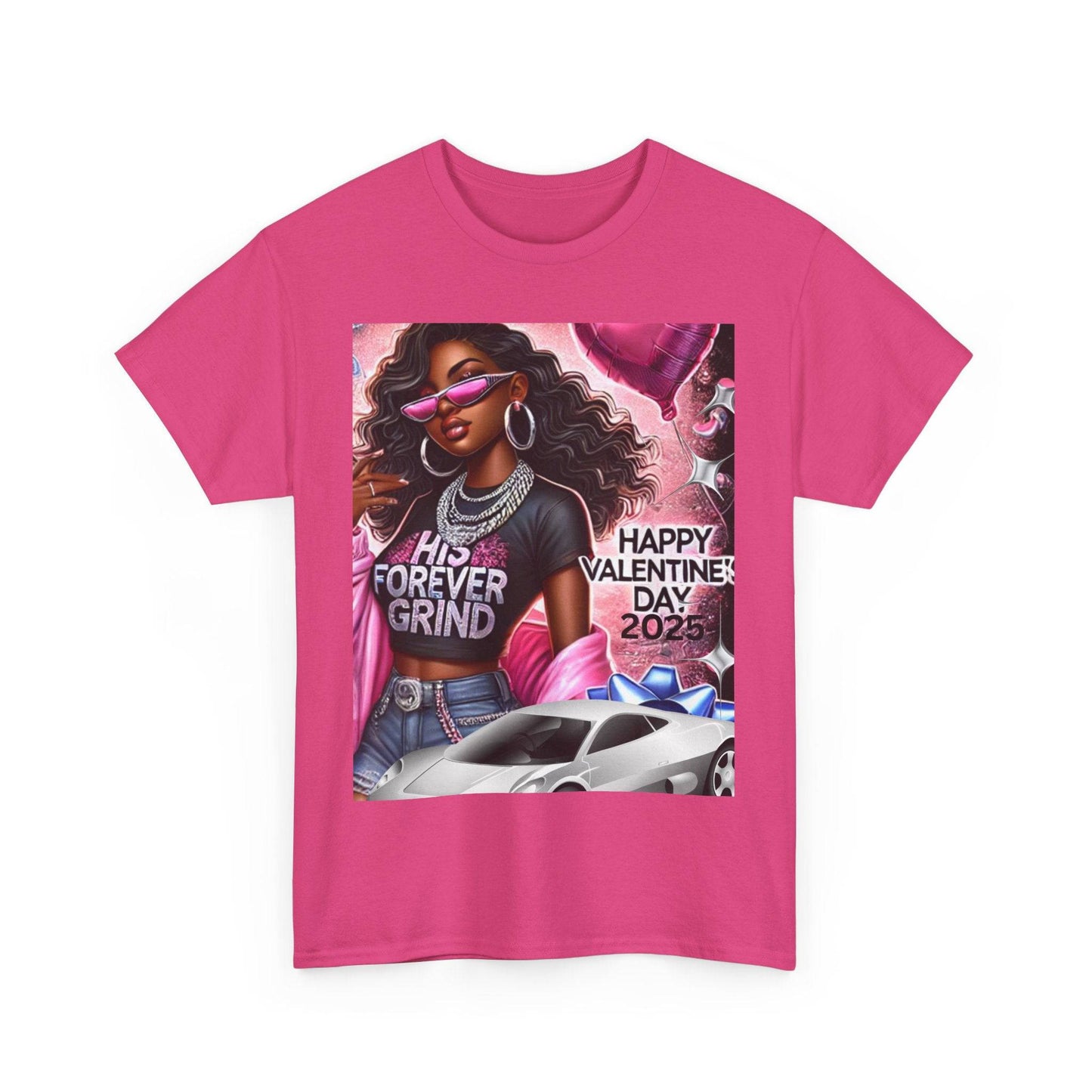 Celebrate Your Love with Our Limited Edition "His Forever Grind" Valentine's Day T-Shirt - Clothing Personality