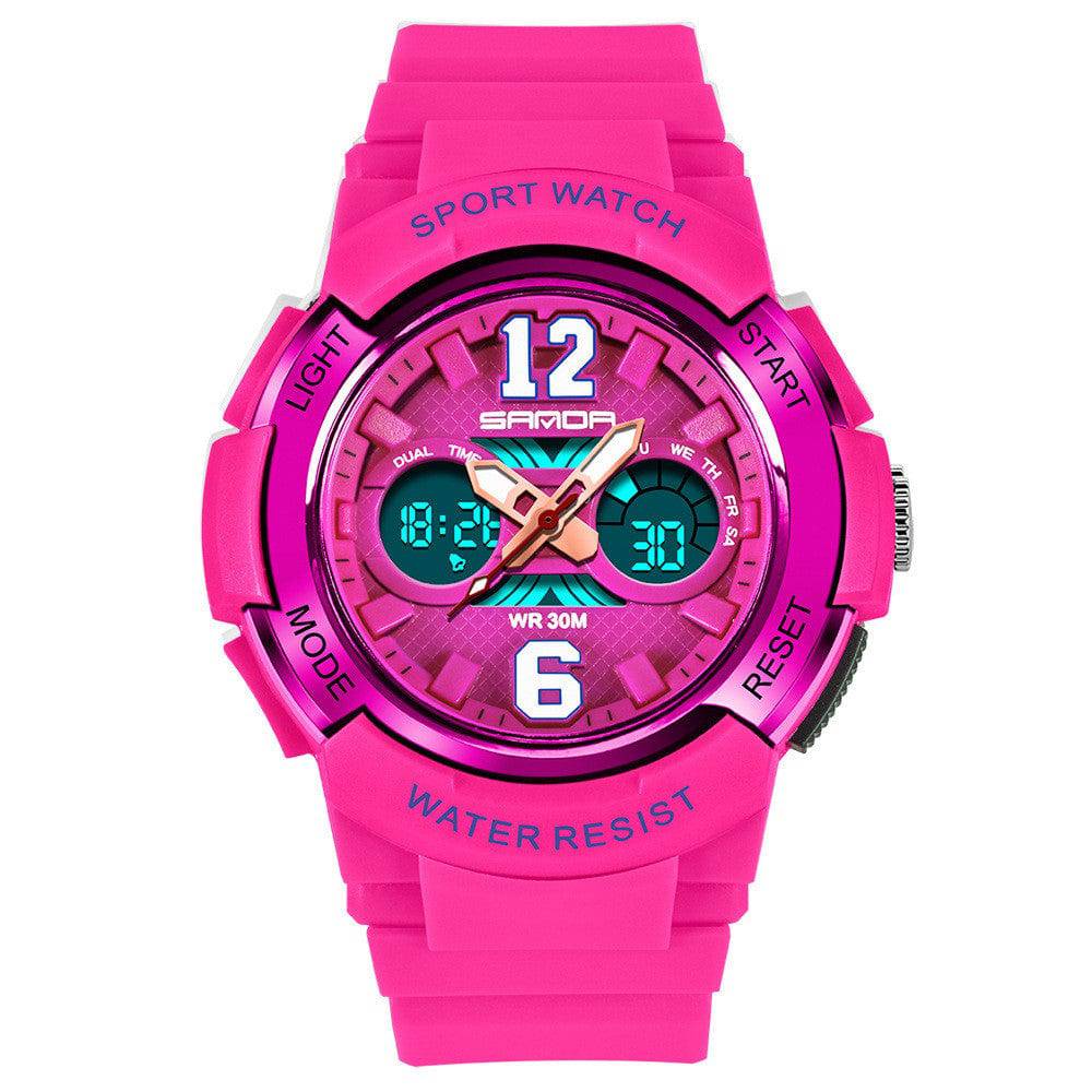 Luminous waterproof alarm clock sports watch - Clothing Personality