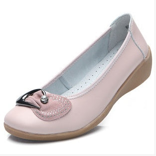 Wedges women's shoes leather tendon bottom rhinestones England white shoes