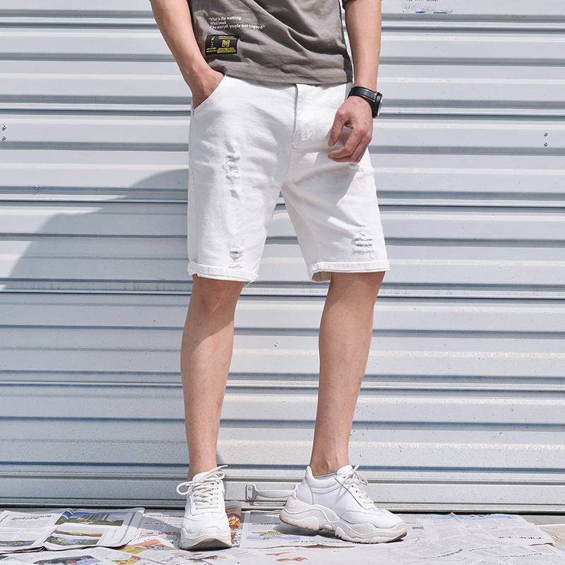 Men's denim shorts - Clothing Personality