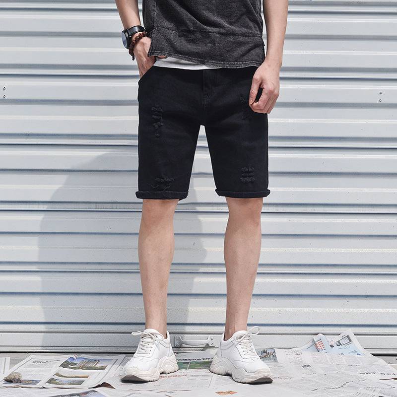 Men's denim shorts - Clothing Personality