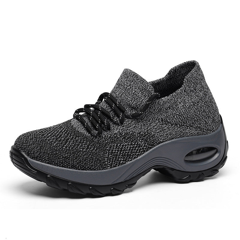 Sports Women Flying Knit Socks Shaking Shoes - Clothing Personality