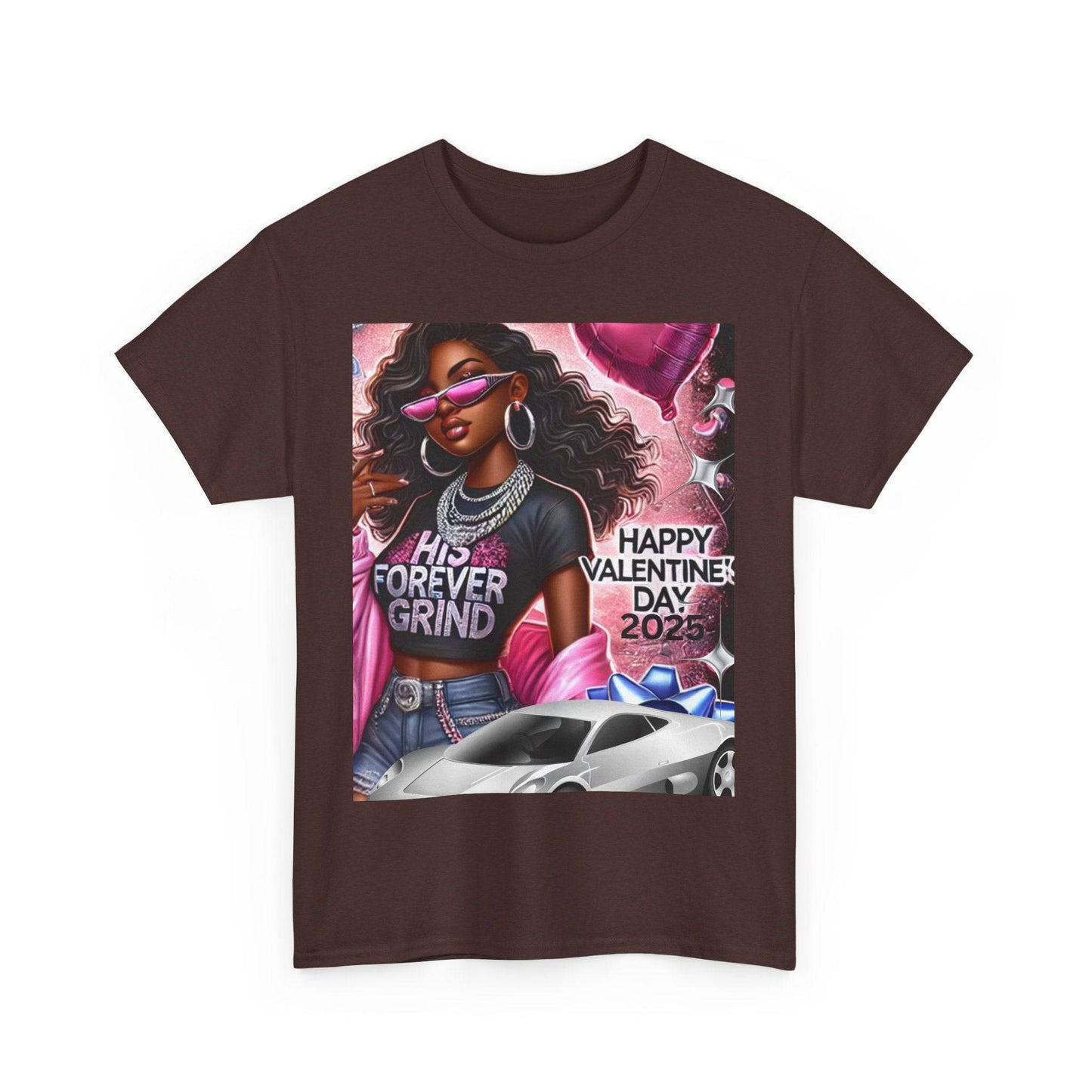 Celebrate Your Love with Our Limited Edition "His Forever Grind" Valentine's Day T-Shirt - Clothing Personality