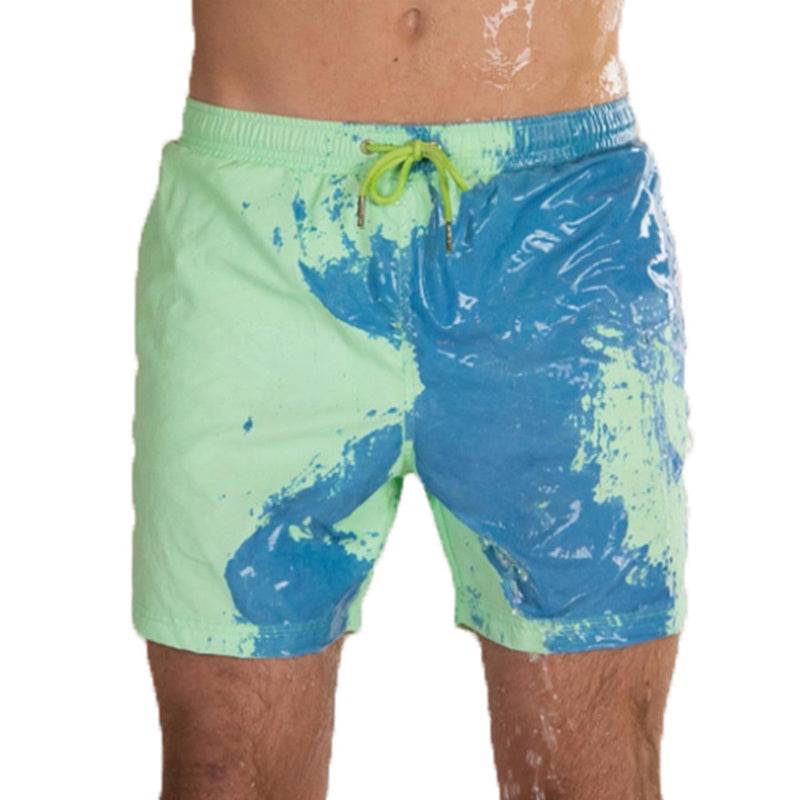Magical Change Color Beach Shorts Summer Men Swimming Trunks Swimwear Swimsuit Quick Dry bathing shorts Beach Pant - Clothing Personality
