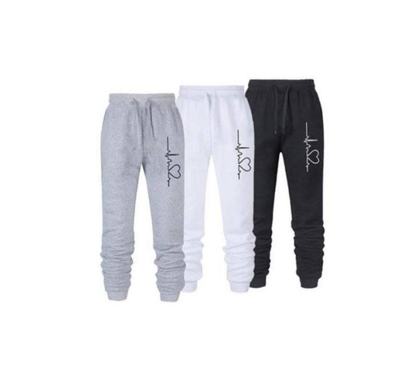 Heart Signal Harajuku Loose Fit Joggers Wide Leg Sweatpants Women Trousers - Clothing Personality