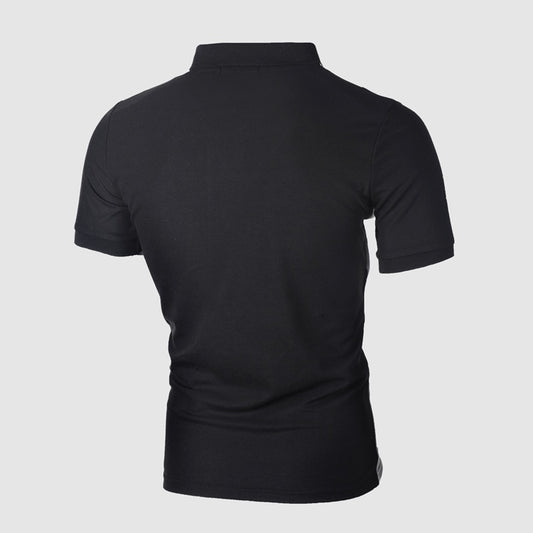 Men Polo Shirt Casual Cotton T Shirts Men's Casual Short Sleeve Pol - Clothing Personality