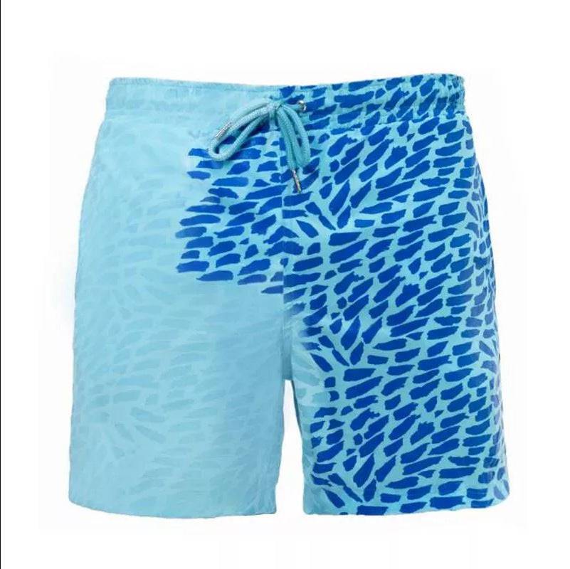 Magical Change Color Beach Shorts Summer Men Swimming Trunks Swimwear Swimsuit Quick Dry bathing shorts Beach Pant - Clothing Personality