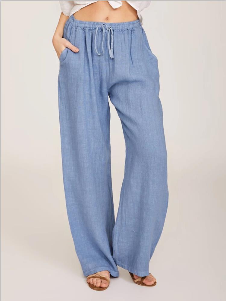 Women's Casual Cotton And Linen Loose Yoga Pants - Clothing Personality