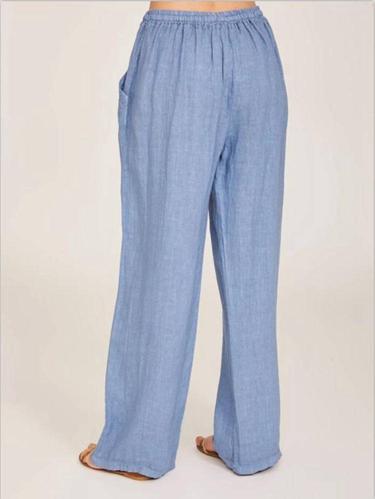 Women's Casual Cotton And Linen Loose Yoga Pants - Clothing Personality