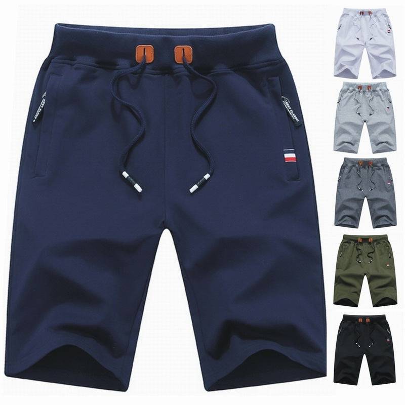 Men's Shorts Casual Classic Fit Drawstring Summer Beach Shorts With Elastic Waist And Pockets - Clothing Personality