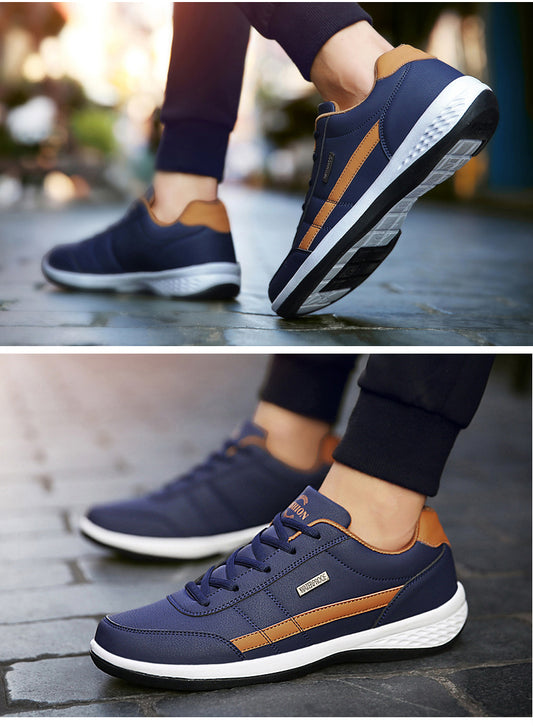 Casual Shoe Italian Breathable Leisure Male Sneakers Non-slip Footwear Men Vulcanized Shoes - Clothing Personality