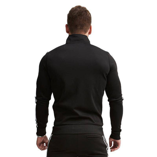 Striped Jacket Slim-fit Running Sports Sweatshirt Men's Sportswear - Clothing Personality