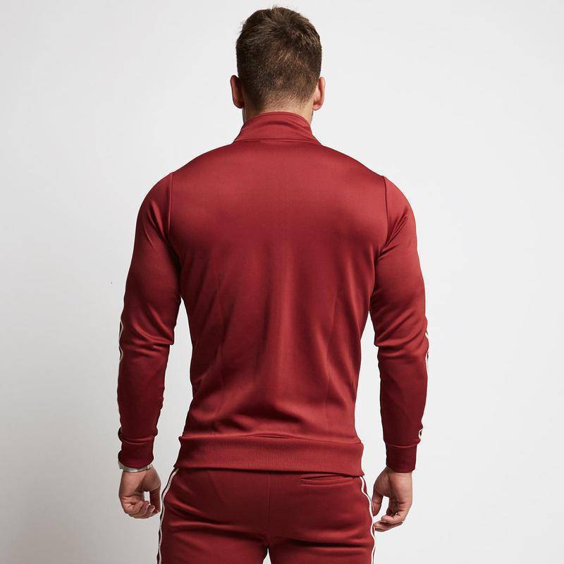 Striped Jacket Slim-fit Running Sports Sweatshirt Men's Sportswear - Clothing Personality