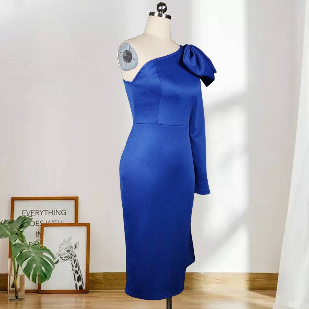 High Waist Plus Size Bow Dress - Clothing Personality
