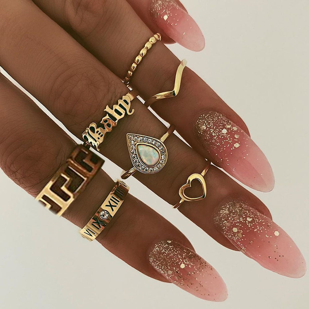 Enchanting Solstice Ring Set - Clothing Personality