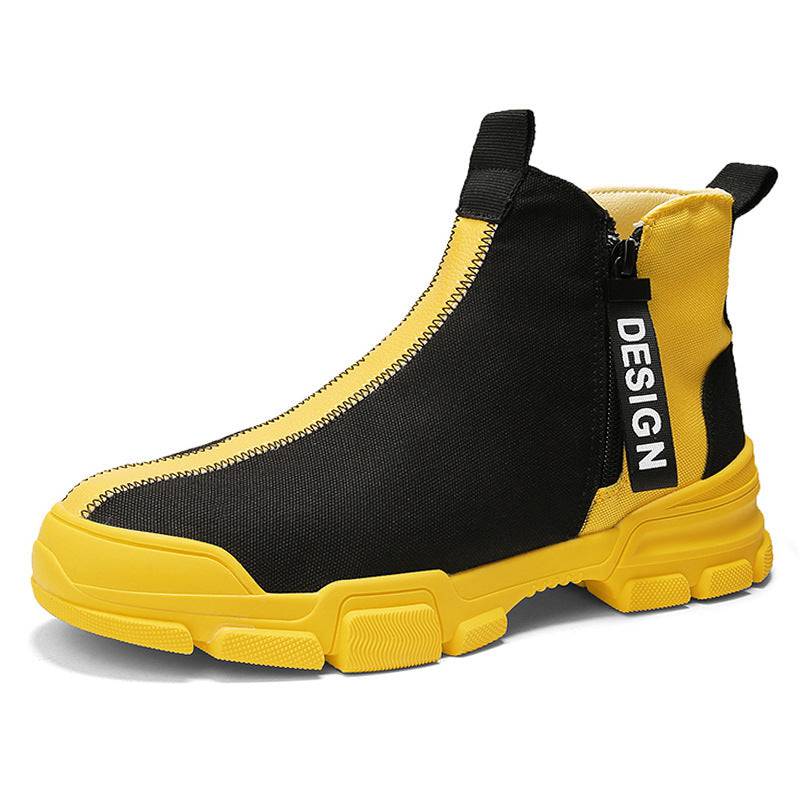 Mens Casual Shoes Sneakers Athletic Leisure Sports Fashion High Top Outdoor Gym - Clothing Personality