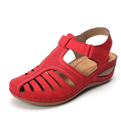 Wedges Sandals Summer Women's Round Toe Roman Shoes