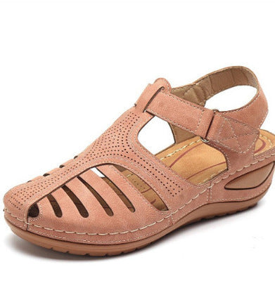Wedges Sandals Summer Women's Round Toe Roman Shoes
