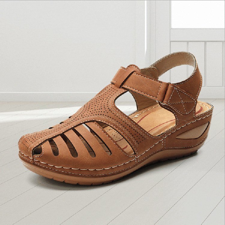 Wedges Sandals Summer Women's Round Toe Roman Shoes
