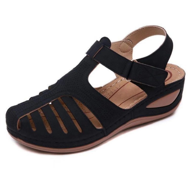 Wedges Sandals Summer Women's Round Toe Roman Shoes
