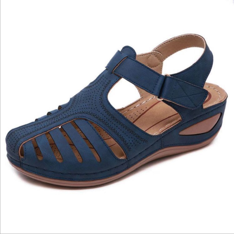 Wedges Sandals Summer Women's Round Toe Roman Shoes