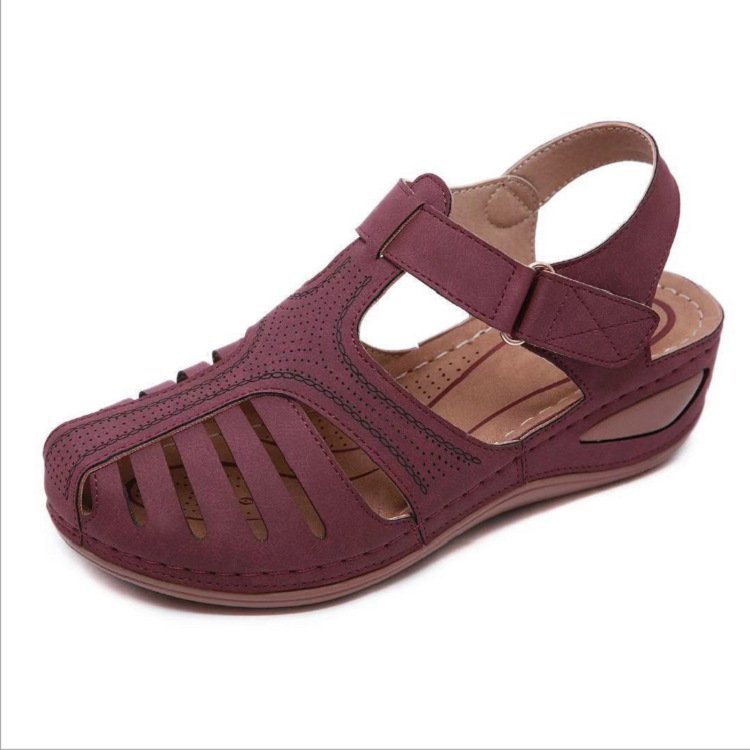 Wedges Sandals Summer Women's Round Toe Roman Shoes