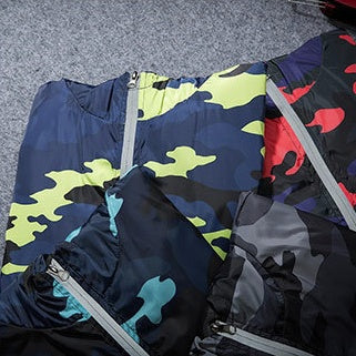 Men Jacket Fashion Spring Men Brand Camouflage Jackets Casual Mens Coat Men's Hooded Luminous Zipper Coats