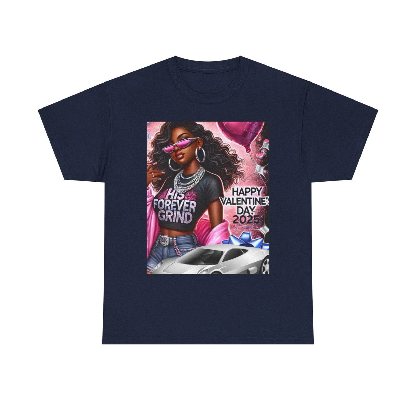 Celebrate Your Love with Our Limited Edition "His Forever Grind" Valentine's Day T-Shirt - Clothing Personality