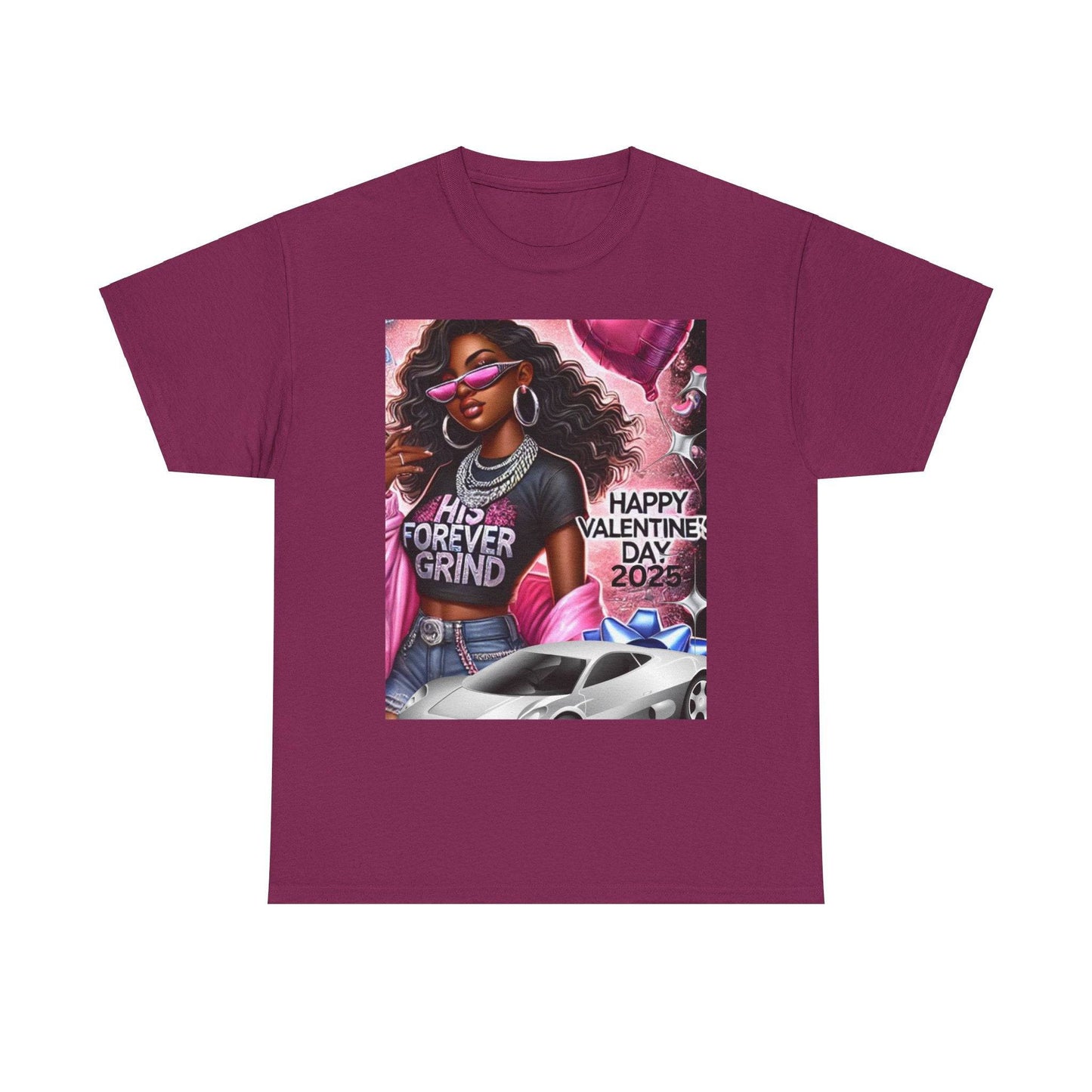 Celebrate Your Love with Our Limited Edition "His Forever Grind" Valentine's Day T-Shirt - Clothing Personality