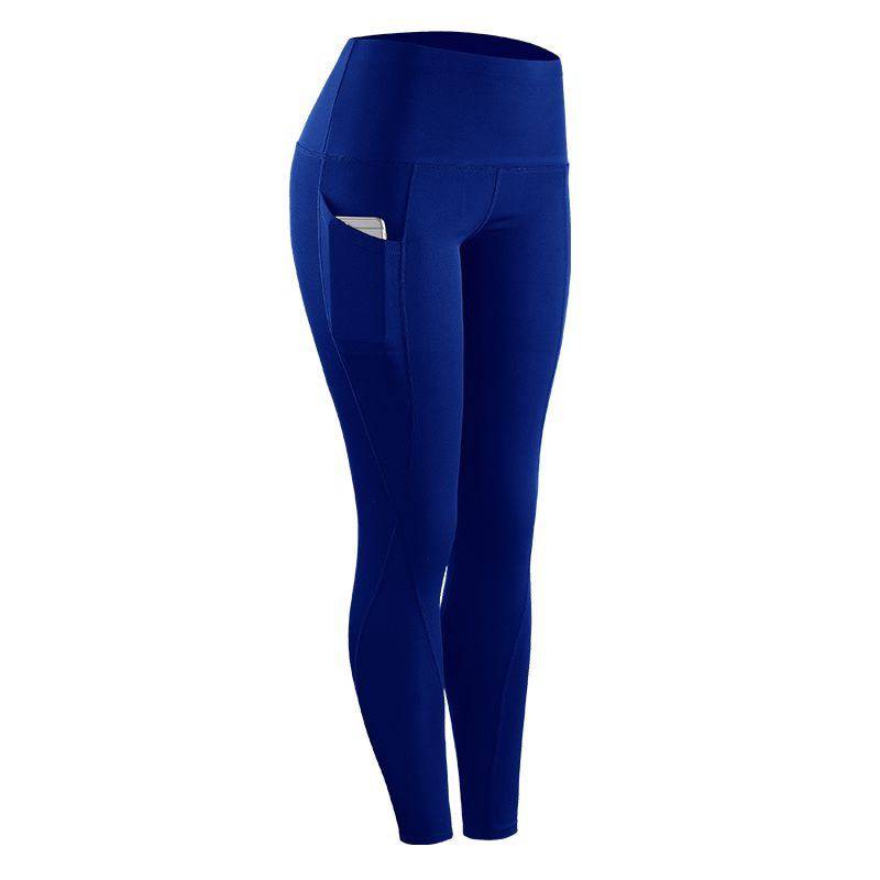 Women Compression Skinny Fitness Leggings Women Stretch Sportswear Casual Leggings Pants with Pocket - Clothing Personality