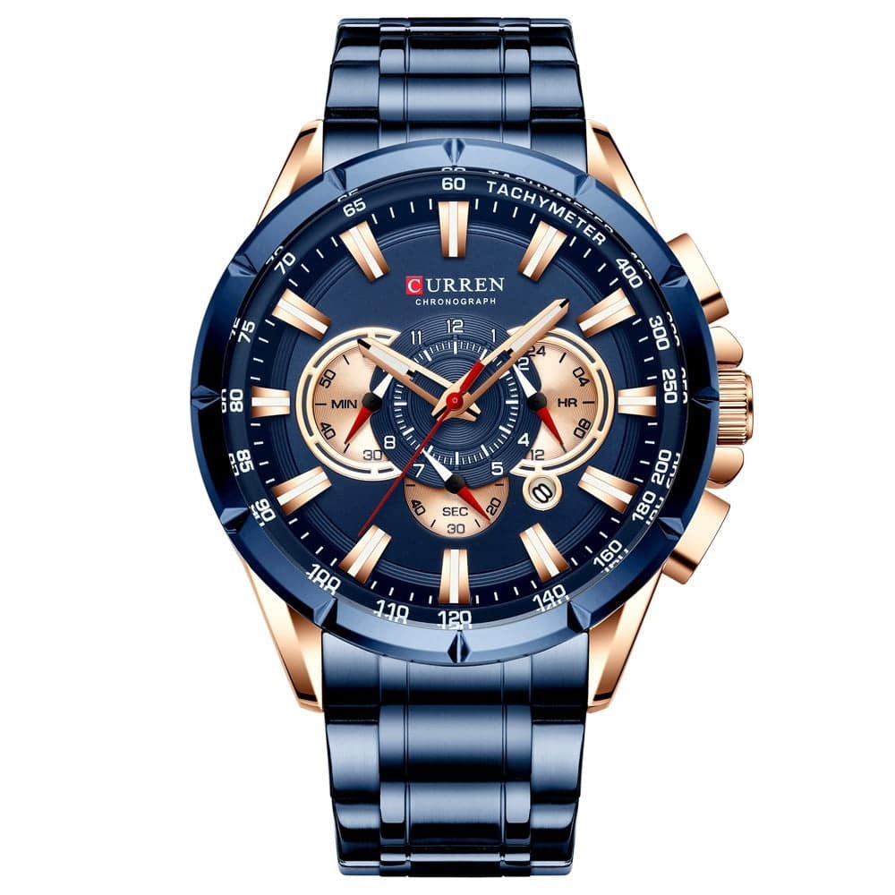 Curren Men's Blue Business Wristwatch - Clothing Personality