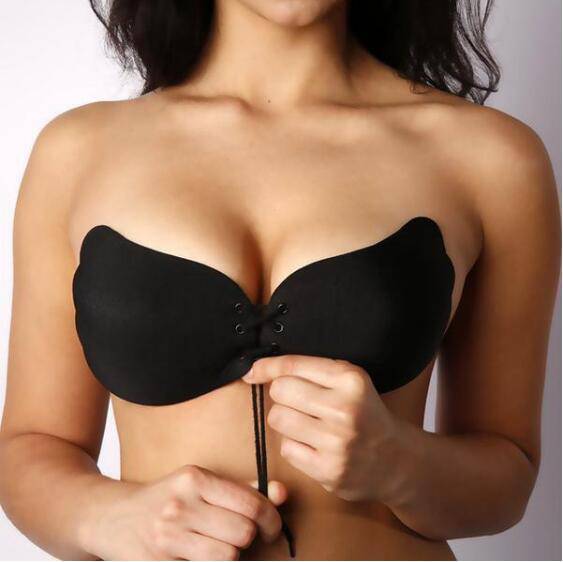Large Size Strapless Bra Adhesive Sticky Push Up Bras For Women Rabbit Brassiere Lingerie Invisible Women Hot - Clothing Personality