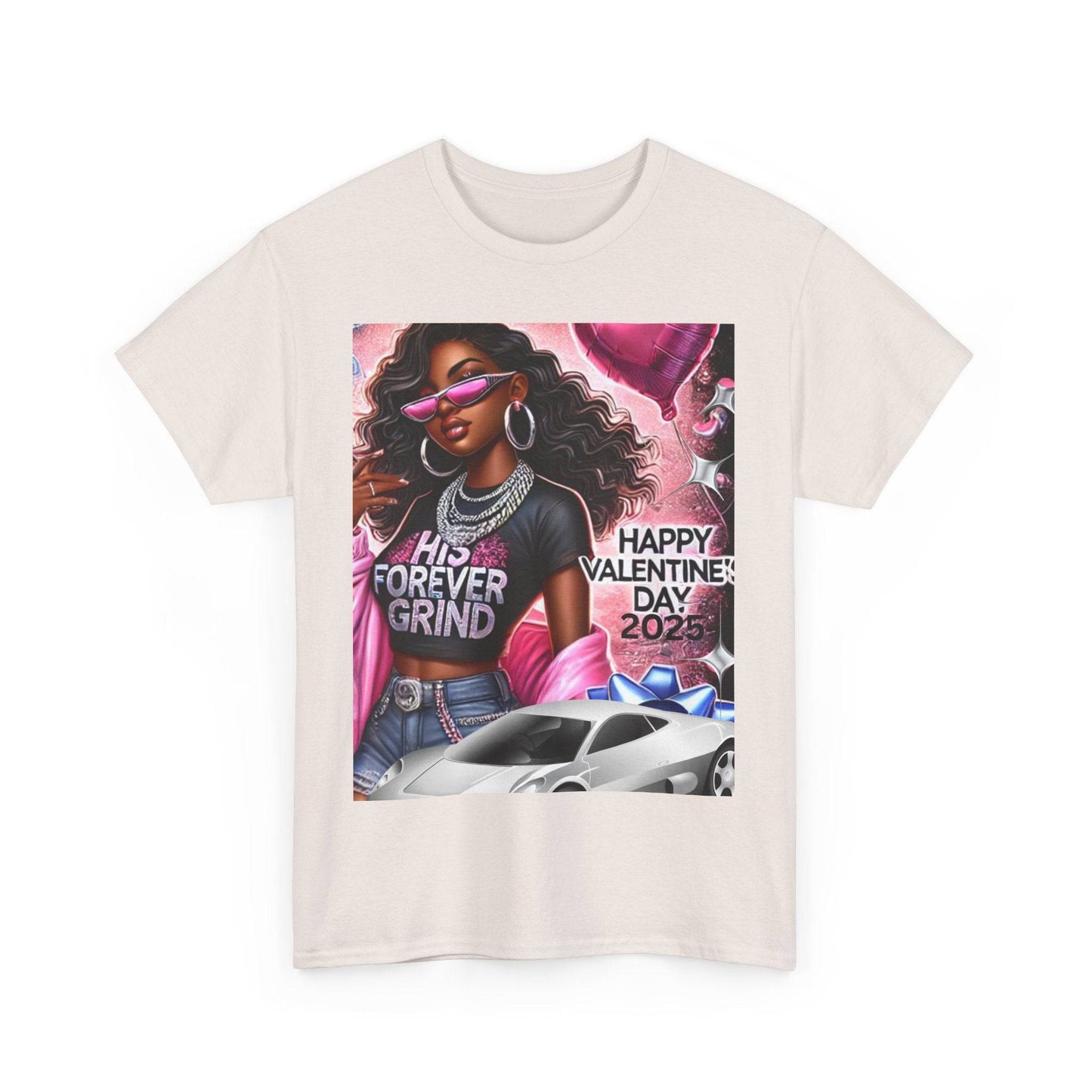 Celebrate Your Love with Our Limited Edition "His Forever Grind" Valentine's Day T-Shirt - Clothing Personality